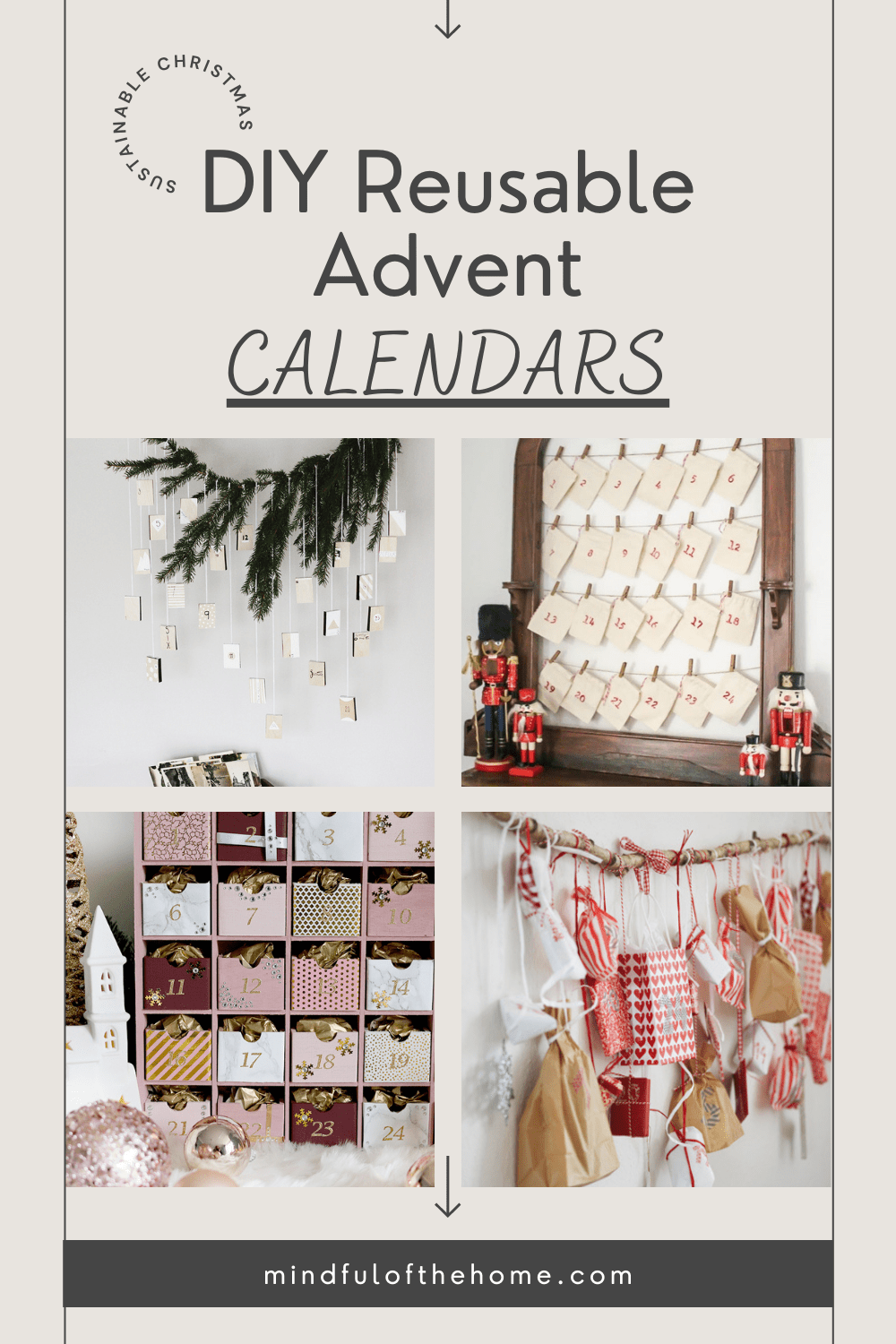 14 DIY Reusable Advent Calendars for a Sustainable Christmas Mindful — free download