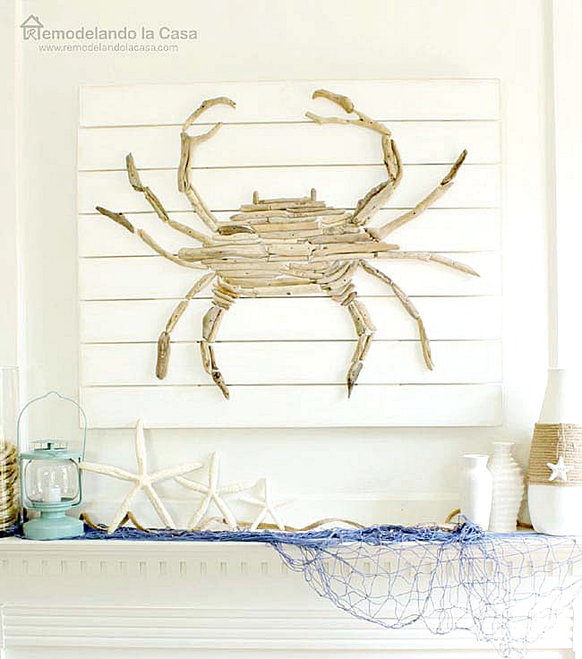 Beautiful handmade Driftwood Seashell Wall Decor  Seashell wall decor, Seashell  wall art, Seashell crafts