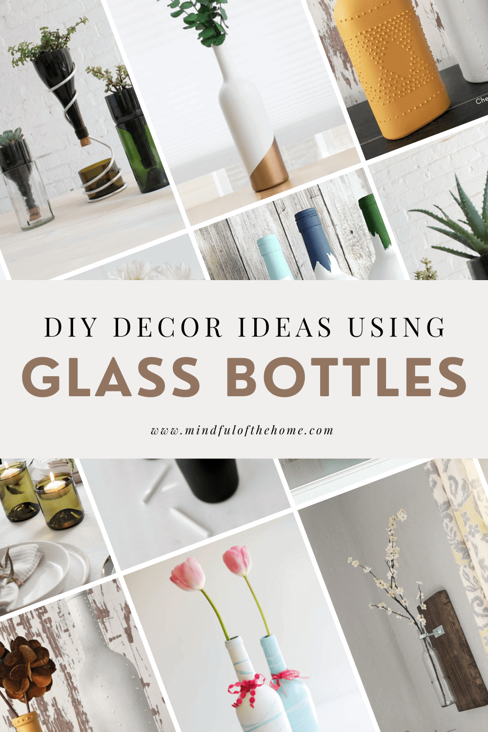 Home Decor Ideas Glass Bottles